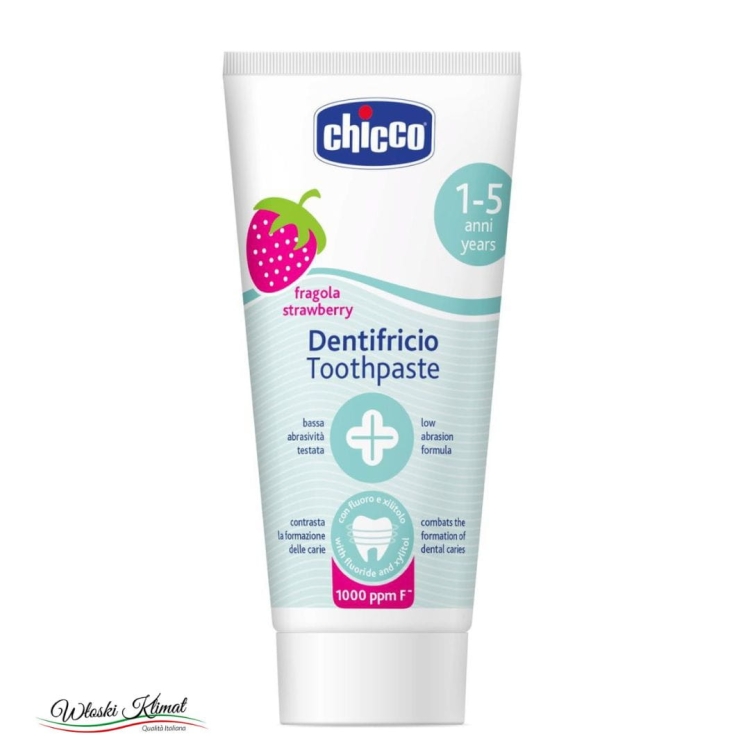Pasta do zębów truskawkowa Fragola Baby CHICCO 50ml EAN 8003670918714