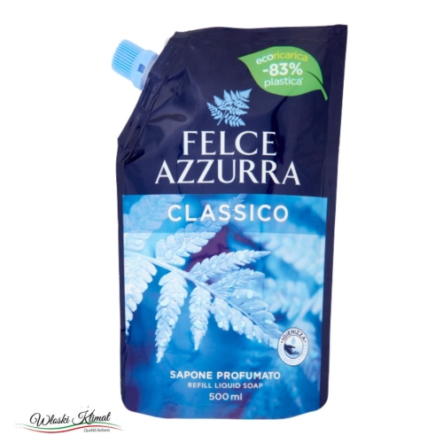 Mydło w płynie Classico zapas FELCE AZZURRA 500ml EAN: 8001280062117