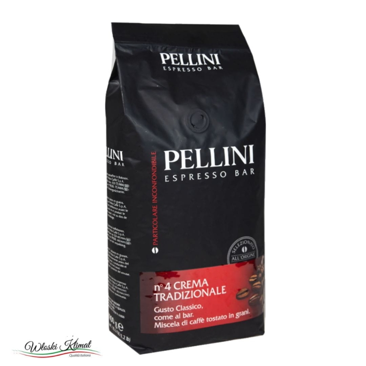 Kawa ziarnista Espresso Bar N°4 Crema Tradizionale PELLINI 1kg EAN: 8001685130152