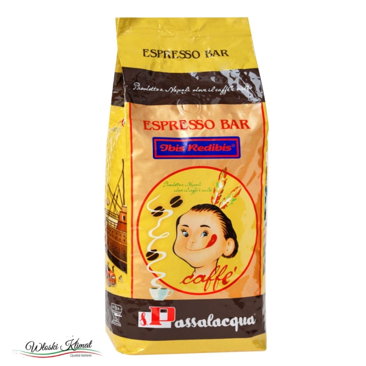 Kawa ziarnista Espresso Bar Ibis Redibis PASSALACQUA 1kg EAN: 8003303047118