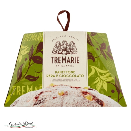 Babka Panettone z czekoladą i gruszką Pera e Cioccolato TRE MARIE 900g EAN: 8004205045936