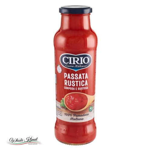 Przecier pomidorowy Passata di pomodoro Rustica CIRIO 680g EAN: 80219033