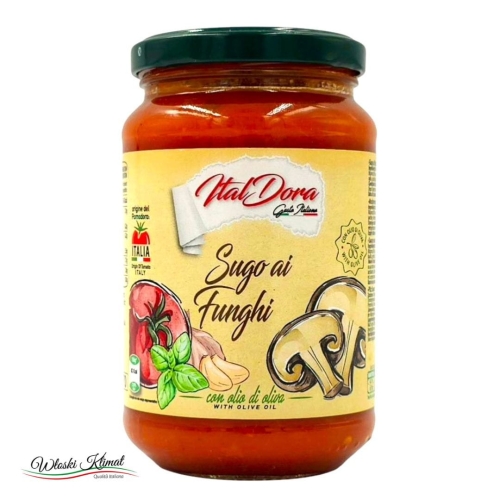 Sos pomidorowy z grzybami Sugo ai Funghi Ital Dora 350g EAN: 8054794291153