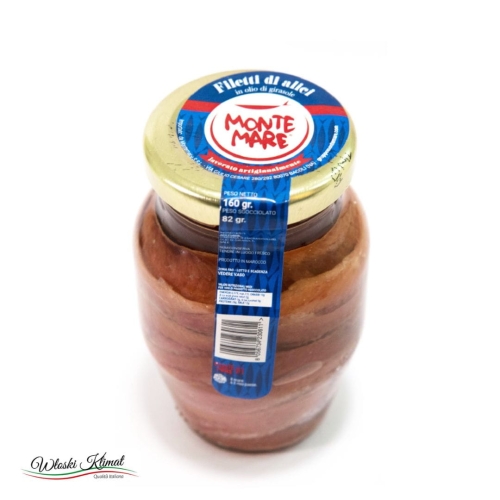 Sardele w filetach Filetti di Alici Anchoice MONTE MARE 80gEAN:8056734230604