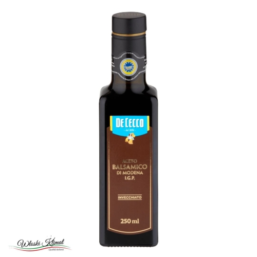 Ocet balsamiczny Aceto balsamico di Modena I.G.P. Invecchiato DECECCO 250ml EAN: 8001250115201