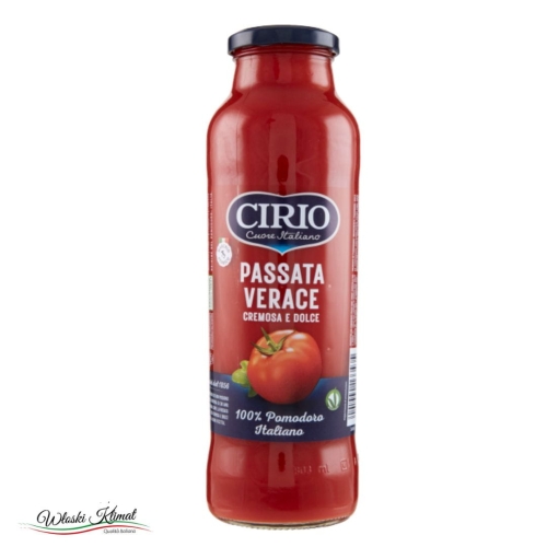 Przecier pomidorowy Passata Verace 100% Italiano CIRIO 780g EAN: 8001440133435