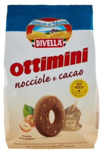 Ciastka kruche z orzechami Ottimini Divella 350 g 8005121213874