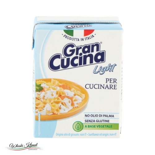 Śmietanka bez glutenu wegańska Light GRAN CUCINA 200ml EAN: 8007990002160
