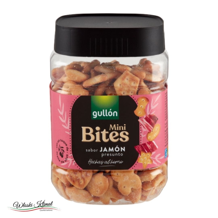 Krakersy o smaku szynki Jamon presunto GULLON 250g EAN: 8410376051940
