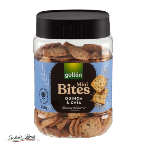 Krakersy z quinoa i nasionami chia GULLON 250g EAN: 8410376051940