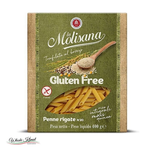 Makaron rurki bez glutenu Penne Rigate gluten free LA MOLISANA 400g EAN: 8004690470039