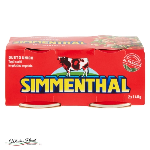 Wołowina w galarecie w puszce SIMMENTHAL (140g x2) 280g EAN: 7622300639730