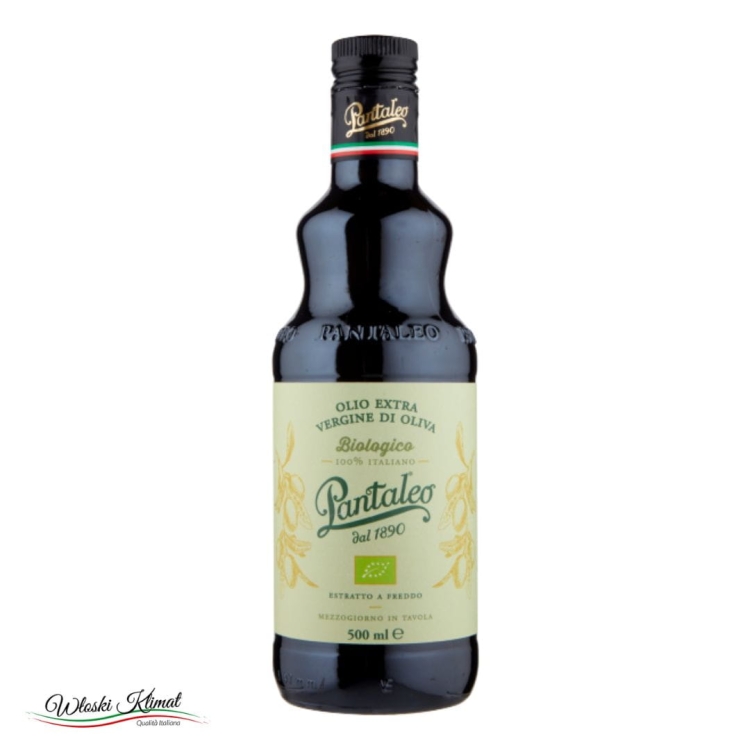 Oliwa z oliwek ekologiczna Extra Vergine BIO 100% Italiano Pantaleo 500ml EAN: 8003403000907