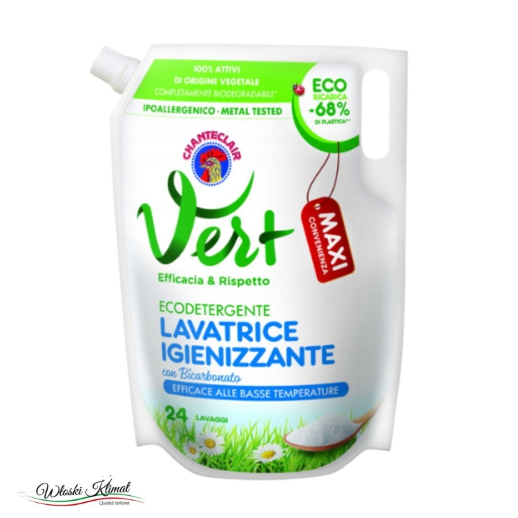 Płyn do prania z Sodą Oczyszczoną Bicarbonato Igienizzante Eco Vert Chanteclair 1224ml  EAN: 8015194521561