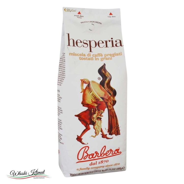 Kawa ziarnista Hesperia BARBERA 1kg EAN: 8007597000088