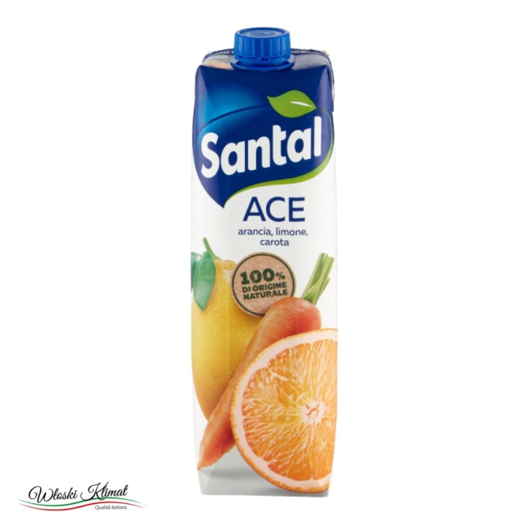 Napój z witaminami ACE Pomarańcza Cytryna Marchew SANTAL 1L EAN: 8002580026267