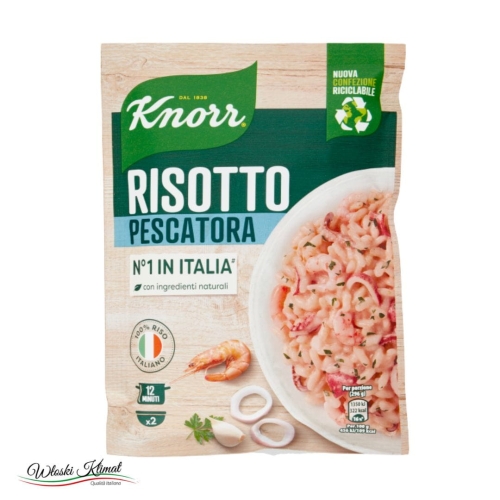 Ryż z owocami morza błyskawiczny Risotto Pescatora KNORR 175g  EAN: 8710522987407