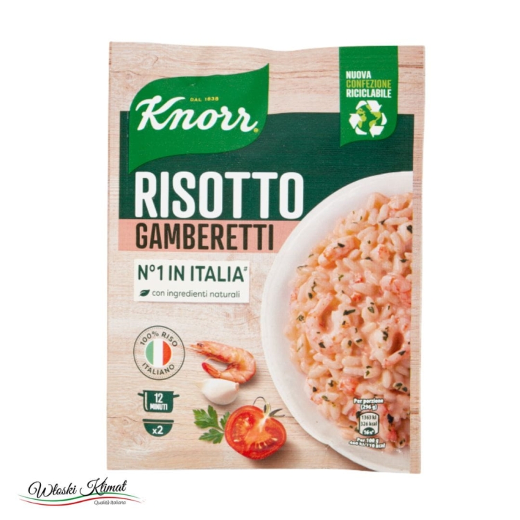 Ryż z krewetkami błyskawiczny Risotto Gamberi KNORR 175g EAN: 8710522987414