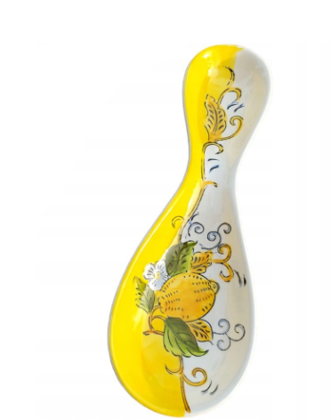 Podstawka pod łyżkę Cytryny ceramiczna ręcznie malowana Etienne