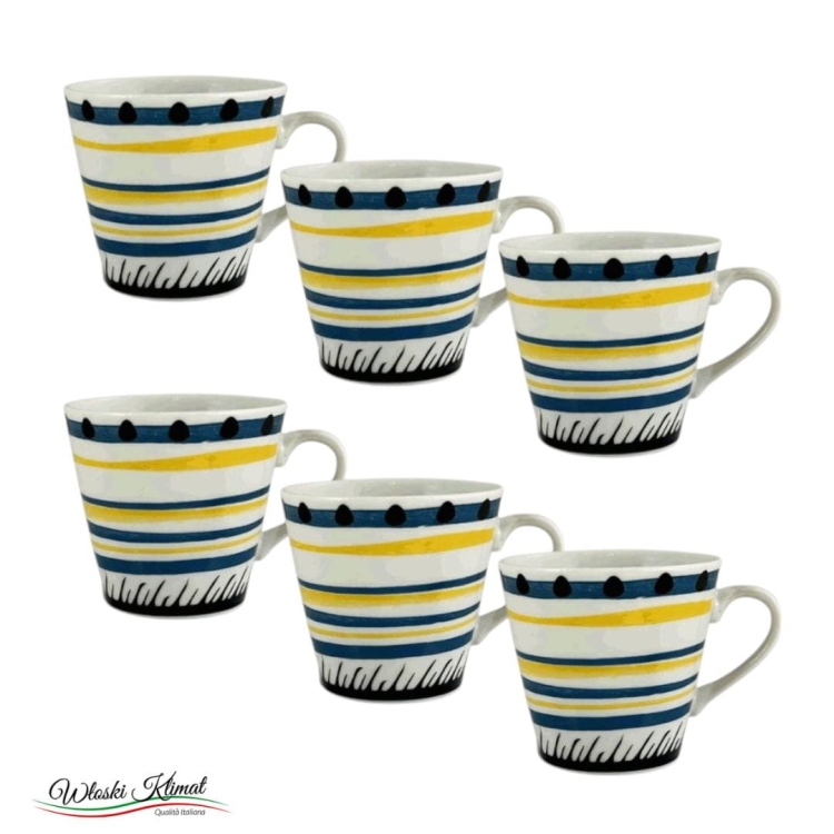 Zestaw filiżanek do espresso Tazze caffe 6 szt. Apulia Blu