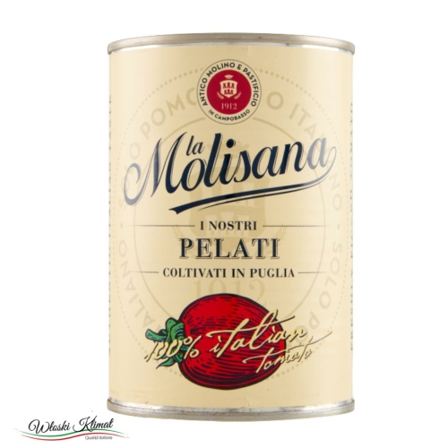 Pomidory bez skórki pelati w puszce Puglia Molisana 400g EAN: 8004690950012