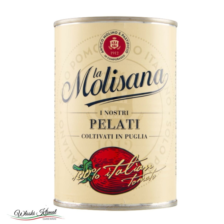 Pomidory bez skórki pelati w puszce Puglia Molisana 400g EAN: 8004690950012