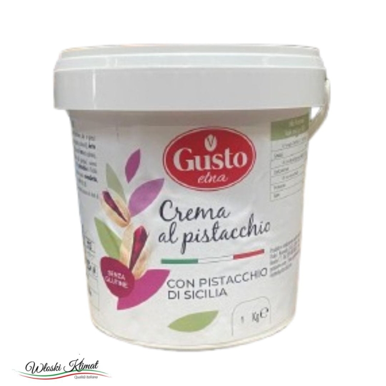 Krem Pistacjowy z Pistacjami Sycylijskimi duży format GUSTO ETNA 1kg EAN: 8032706790673