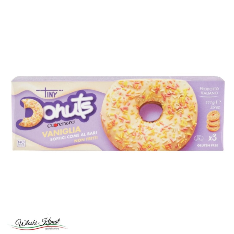 Donuts ciastka waniliowe Vaniglia Cuorenero 111g EAN: 8019980029743