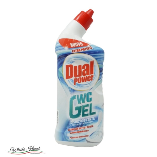 Żel do wc usuwający kamień i osad Disincrostante Dual Power 700ml EAN: 8050999570642