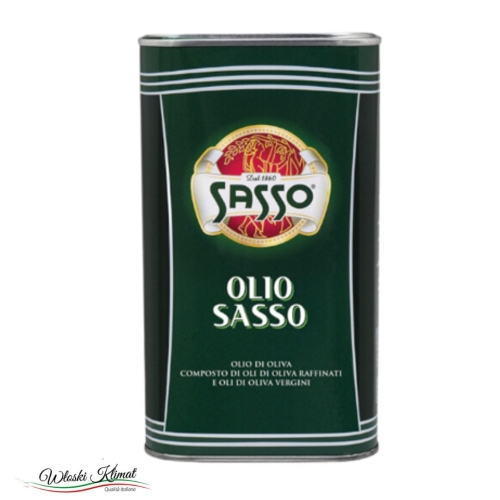 Oliwa z oliwek extra vergine w metalowej bańce SASSO 1L