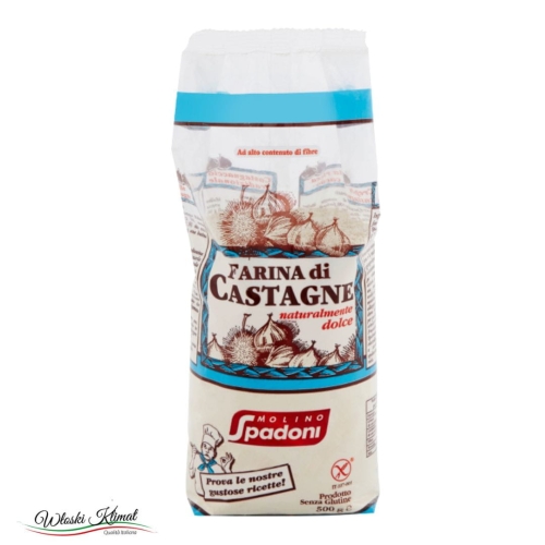 Mąka kasztanowa bez glutenu Farina di castagne SPADONI 500g EAN: 8002213000824