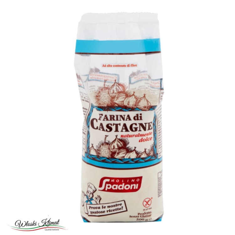 Mąka kasztanowa bez glutenu Farina di castagne SPADONI 500g EAN: 8002213000824