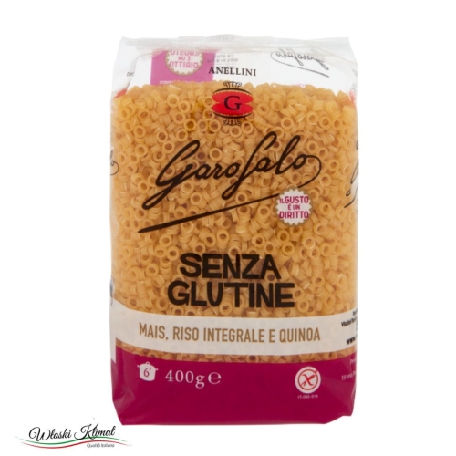 Makaron ANELLINI bez glutenu Garofalo 500g EAN: 8000139929861