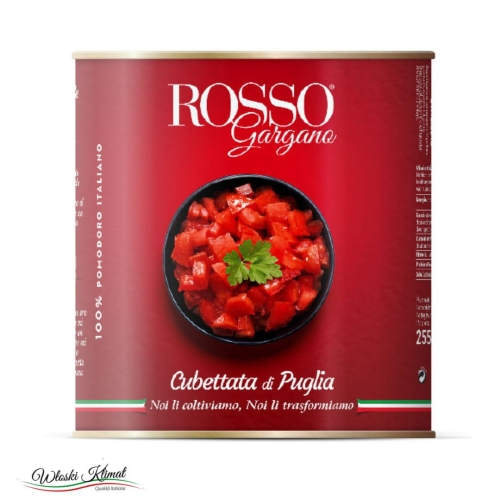 Pomidory krojone w kostkę Rosso Gargano 2,5kg EAN: 8033837720058