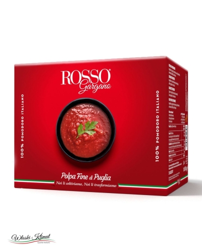 Pulpa pomidorowa sos na pizze bag in box Rosso Gargano (2 x 5kg) 10kg EAN: 8033837720348