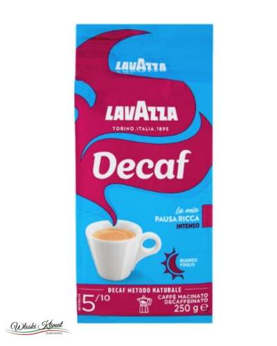 Kawa mielona LAVAZZA Intenso bez kofeiny 250g EAN: 8000070011403