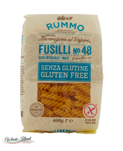 Makaron świderki bez glutenu FUSILLI no.48 RUMMO 400g  EAN:8008343880480