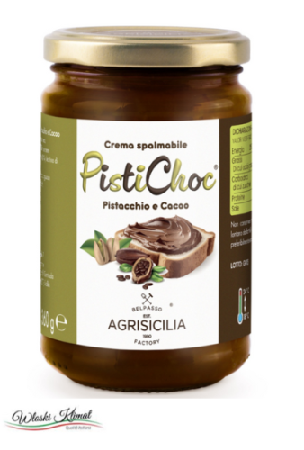 Krem pistacjowy z kakao PistiChoc Agrisicilia 360g EAN:8017139118317