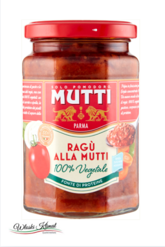 Sos radu warzywny Ragu 100% Vegetale alla MUTTI 280g EAN:8005110003769