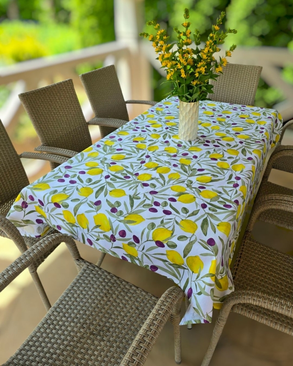 Obrus włoski wzory mix 100% bawełna 140 x 180cm PEZZOLI