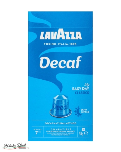 Kawa bez kofeiny w kapsułkach kompatybilnych z Nespresso 10 szt. Decaf LAVAZZA Ean: 8000070053502