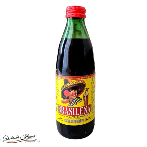 EAN 8007393000732 Brasilena Bevanda al Caffè 250 ml – gazowany napój kawowy prosto z Włoch. Orzeźwiający, intensywnie kawowy smak, idealny na lato i do koktajli.