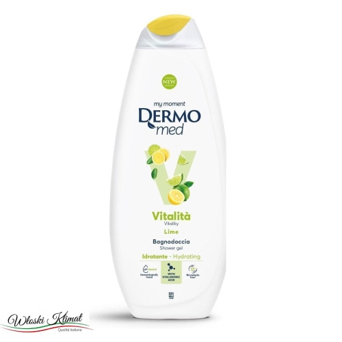 Żel pod prysznic nawilżający Lime Vital Dermomed 650ml EAN 8050999571137