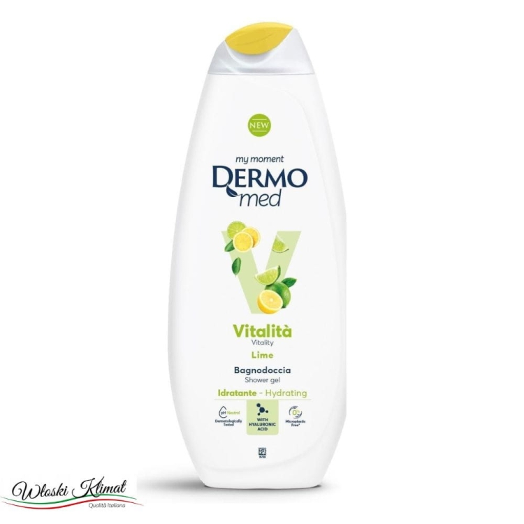 Żel pod prysznic nawilżający Lime Vital Dermomed 650ml EAN 8050999571137