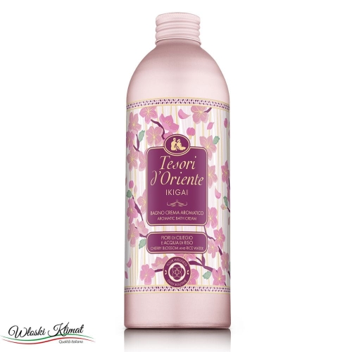 Płyn do kąpieli Kwiat Wiśni i Woda Ryżowa Ikigai Tesori d'Oriente 500ml EAN: 8008970060682