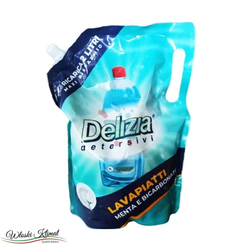 Płyn do mycia naczyń Mięta i Soda Oczyszczona - zapas Menta e Bicarbonato Delizia 2L EAN 8014332031030