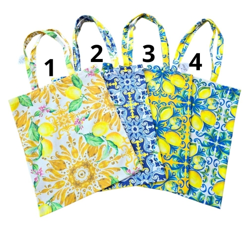 Torba shopper materiałowa Sycylia Limoni Amare Etienne 96 by L&G