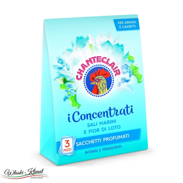 Saszetki zapachowe Kwiat Lotosu i Sól Morska 3 szt. Chanteclair Ean: 8015194525613