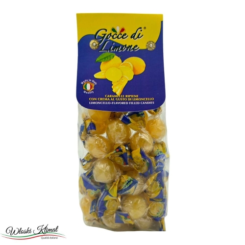Karmelki cytrynowe z nadzieniem o smaku Limoncello Gocce di Limone 200g ean: 8057724660135