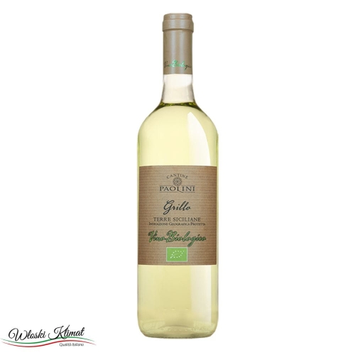 Wino wytrawne białe GRILLO BIOLOGICO DOC Paolini 750ml